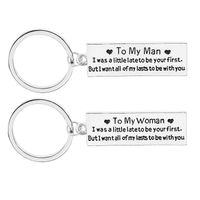New Key Chain To Emy Womanto Myman Couple Lettering Key Chain Small Pendant Jewelry Wholesale Nihaojewelry main image 1