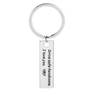 New Style Keychain With Letters Drive Safe Handsome I Love You Wholesale Nihaojewelry main image 1
