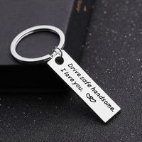 New Style Keychain With Letters Drive Safe Handsome I Love You Wholesale Nihaojewelry main image 3