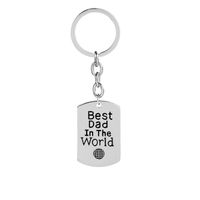 Explosion Key Chain Letters Best Dad The World Father's Day Key Chain  Hot Accessories Wholesale Nihaojewelry main image 1