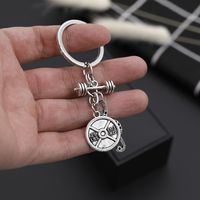 Explosion Keychain Street Fitness Dumbbell Note Pendant Keychain Pendant Accessories Wholesale Nihaojewelry main image 3