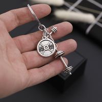 Explosion Key Chain Personality Fitness Master Series Barbell Dumbbell Dumbbell Key Chain Small Pendant Accessories Wholesale Nihaojewelry main image 3