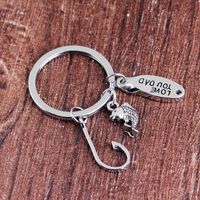 Explosion Models Key Chain Creative Fish Hook Small Fish Letters Love You Dad Pendant Key Chain Gift Accessories Wholesale Nihaojewelry main image 5