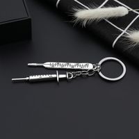 Explosion Key Chain Fun Mini Medical Thermometer Syringe Pendant Key Chain Pendant Jewelry Wholesale Nihaojewelry main image 4