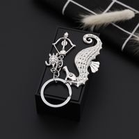 Explosion Key Chain Retro Punk Creative Sea Turtle Hippo Archer Splicing Key Chain Accessories Wholesale Nihaojewelry main image 5