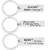 Explosion Keychain Father's Day Gift Keychain Pendant Love You Dad Letter Keychain Wholesale Nihaojewelry main image 1