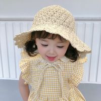 Baby Cap Summer Breathable Children Fisherman Hat Handmade Straw Hat Colorful Hat Straw Adult Sun Hat Tide Wholesale Nihaojewelry main image 1