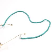 Mode Kette Natürliche 6mm Türkis Perlen Hand Gefertigte Brillen Kette Anti-verlust-kette main image 4