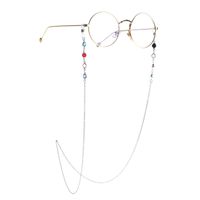 Korean Color Diamond Chain Sunglasses Chain Myopia Glasses College Style Glasses Rope Glasses Hanging Chain Wholesale Nihaojewelry main image 5