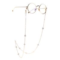 Hot Fashionable Simple Golden Hollow Peach Heart Glasses Chain Chain Glasses Chain Wholesale Nihaojewelry main image 3