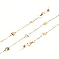 Hot Fashionable Simple Golden Hollow Peach Heart Glasses Chain Chain Glasses Chain Wholesale Nihaojewelry main image 5
