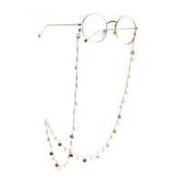 Hot Fashionable Simple Golden Shell Rhinestone Glasses Chain Chain Glasses Chain Wholesale Nihaojewelry main image 4