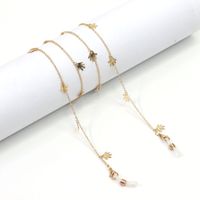 Hot Section Fashion Simple Gold Copper Palm Glasses Chain Chain Glasses Chain Wholesale Nihaojewelry main image 3