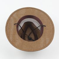 Chapeau D'été Pour Hommes, Chapeau De Soleil Pour Hommes D'âge Moyen Et Âgé, Maille Respirante, Écran Solaire, Chapeau De Jazz, Loisirs De Plein Air, Chapeau De Paille En Gros Nihaojewelry main image 5