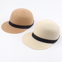 Hat Summer Leisure Wild Straw Hat Korean Fashion Sunshade Equestrian Hat Beach Straw Hat Wholesale Nihaojewelry main image 1