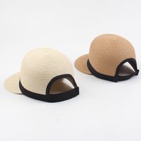 Hat Summer Leisure Wild Straw Hat Korean Fashion Sunshade Equestrian Hat Beach Straw Hat Wholesale Nihaojewelry main image 4