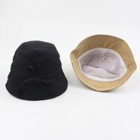 Hat Summer Line Small Edge Basin Hat Literary And Leisure Bowknot Wild Korean Fashion Sun Hat Solid Color Fisherman Hat Wholesale Nihaojewelry main image 5
