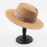 Hat New Summer Wild Sun Hat Fashion Concave Top Seaside Holiday Top Hat Wide Brim Leisure Straw Hat Wholesale Nihaojewelry main image 1