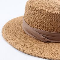 Hat New Summer Wild Sun Hat Fashion Concave Top Seaside Holiday Top Hat Wide Brim Leisure Straw Hat Wholesale Nihaojewelry main image 4