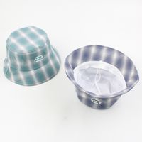 Fisherman Hat Ladies Summer Korean Wild Letter Student Shade Female Hat Fashion Plaid Casual Youth Basin Hat Wholesale Nihaojewelry main image 4