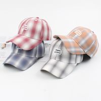 Baseball Cap Spring And Summer Tide Brand New Street Sun Hat Korean Fashion Men And Women Lattice Fashion Casual Embroidery Cap Wholesale Nihaojewelry main image 2