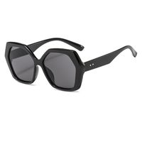 New Fashion Polygon Sunglasses Retro Glasses Trend Sunglasses Big Frame Thick Edge Sunglasses Wholesale Nihaojewelry sku image 3