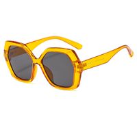 New Fashion Polygon Sunglasses Retro Glasses Trend Sunglasses Big Frame Thick Edge Sunglasses Wholesale Nihaojewelry sku image 5
