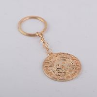 Explosion Keychain Caribbean Pirate Skull Gold Coin Keychain Hot Accessories Gros Nihaojewelry sku image 1