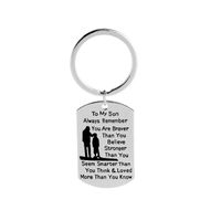 Explosion Keychain Tomyson Personality English Lettering Keychain Father's Day Lettering Gift Accessories Wholesale Nihaojewelry sku image 1
