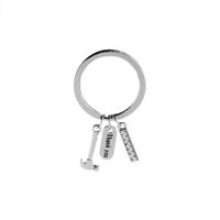 Explosion Key Chain Creative Small Gift Alloy Hammer Ruler Father's Day Key Chain Small Gift Wholesale Nihaojewelry sku image 1