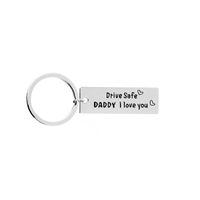 Explosion Keychain Father's Day Gift Keychain Pendant Love You Dad Letter Keychain Wholesale Nihaojewelry sku image 3