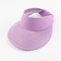 Empty Top Hat Summer Outdoor Cycling Sunscreen Sun Hat Korean Fashion Wild Straw Sun Hat Holiday Beach Straw Hat Wholesale Nihaojewelry sku image 6