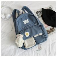 Korean Fashion College Style Vintage Feeling Girl Hit Color School Bag Wild Student Backpack  Wholesale Nihaojewelry main image 6
