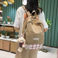 Schoolbag Korean Fashion Harajuku Cute Girl Student Small Fresh Contrast Color Plaid Backpack  Wholesale Nihaojewelry main image 1