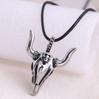 Fashion Retro Bull Head Trend Men's Domineering Retro Exaggerated Necklace Wholesale Nihaojewelry main image 1