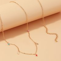 Fashion Jewelry Wholesale Women&#39;s Waist Chain Color Rice Beads Body Chain Female Holiday Wind Star Pendant Waist Chain main image 3