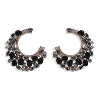 Meniscus Diamond Earrings Nihaojewelry Wholesale Fashion Earrings Catwalk Jewelry Exaggerated Earrings main image 4