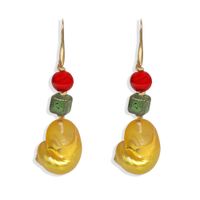 Nihaojewelry Wholesale Conch Stone Beads Earrings Fashion Holiday Style Earrings main image 1
