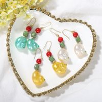 Nihaojewelry Wholesale Conch Stone Beads Earrings Fashion Holiday Style Earrings main image 5