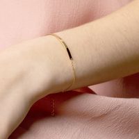 Korean Stainless Steel Jewelry Yiwu Nihaojewelry Wholesale Simple Word Smile Jewelry Female Bracelet main image 1