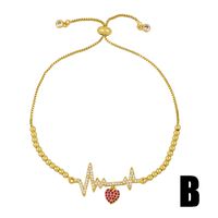 Korean Bracelet Yiwu Nihaojewelry Wholesale Fashion Jewelry New Heartbeat Couple Bracelet Boy Girl Bracelet main image 5
