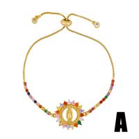 Multicolore Bijoux Croix-frontière Fournir Européen Et Américain Style Diamant Vierge Marie Bracelet En Gros Brc09 main image 4