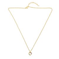 Love Heart Peach Heart Necklace Han Wei Inlaid Color Zircon Lightning Necklace New Accessories main image 5