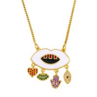 Fashion Jewelry Hip Hop Lips Pendant Necklace Yiwu Nihaojewelry Wholesale Necklace main image 3