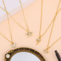 New Accessories Yiwu Nihaojewelry Coconut Tree Pendant Necklace Korean Small Necklace Fine Jewelry Wholesale main image 6