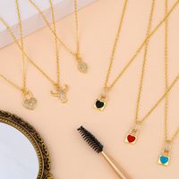 Fashion Diamond-set Ox Head Necklace Yiwu Nihaojewelry Wholesale Love Pendant Clavicle Chain main image 6
