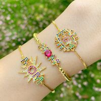 Multi Color Jewelry Internet-promi Ins Brief Mom Armband Diamant Verstellbares Zug Armband Brc07 main image 1
