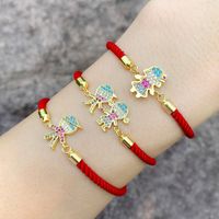 2022 Coréenne Dongdaemun Nouveau Accessoires Rouge Corde Bracelet De Bande Dessinée Garçons Et Filles Diamant Couple Bracelet Brc05 main image 6