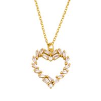 Fashion Jewelry Yiwu Nihaojewelry Wholesale Love Pendant Necklace Round Geometric Collarbone Necklace Necklace main image 3