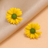 Fashion New Trend Simple Earrings Nihaojewelry Wholesale Sweet Sen Super Sunflower Daisy Flower Earring main image 5